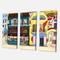Designart - The Facade of The Buildings In A Cozy Streets - French Country Canvas Wall Art Print